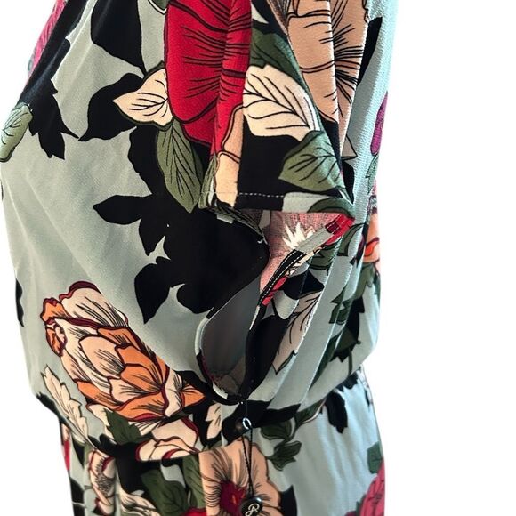 Adrianna Papell Women's Sweet Crlna Hibiscus blouse Dress, Size 6, NWT - Picture 6 of 12